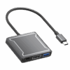 Rolio USB C naar DisplayPort Adapter - 3 in 1 - DisplayPort hub - USB 3.0 - USB-C Opladen