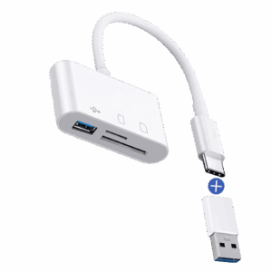 Rolio USB-C Adapter - SD/TF Kaartlezer - USB 3.0 - Inclusief converter